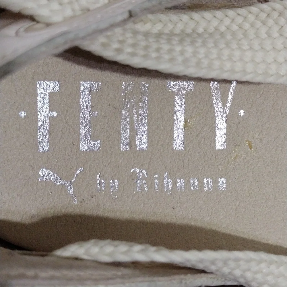 Fenty Puma by Rihanna Bow Creeper Platform Sandals 7.5 Gladiator Lace Up Trendy